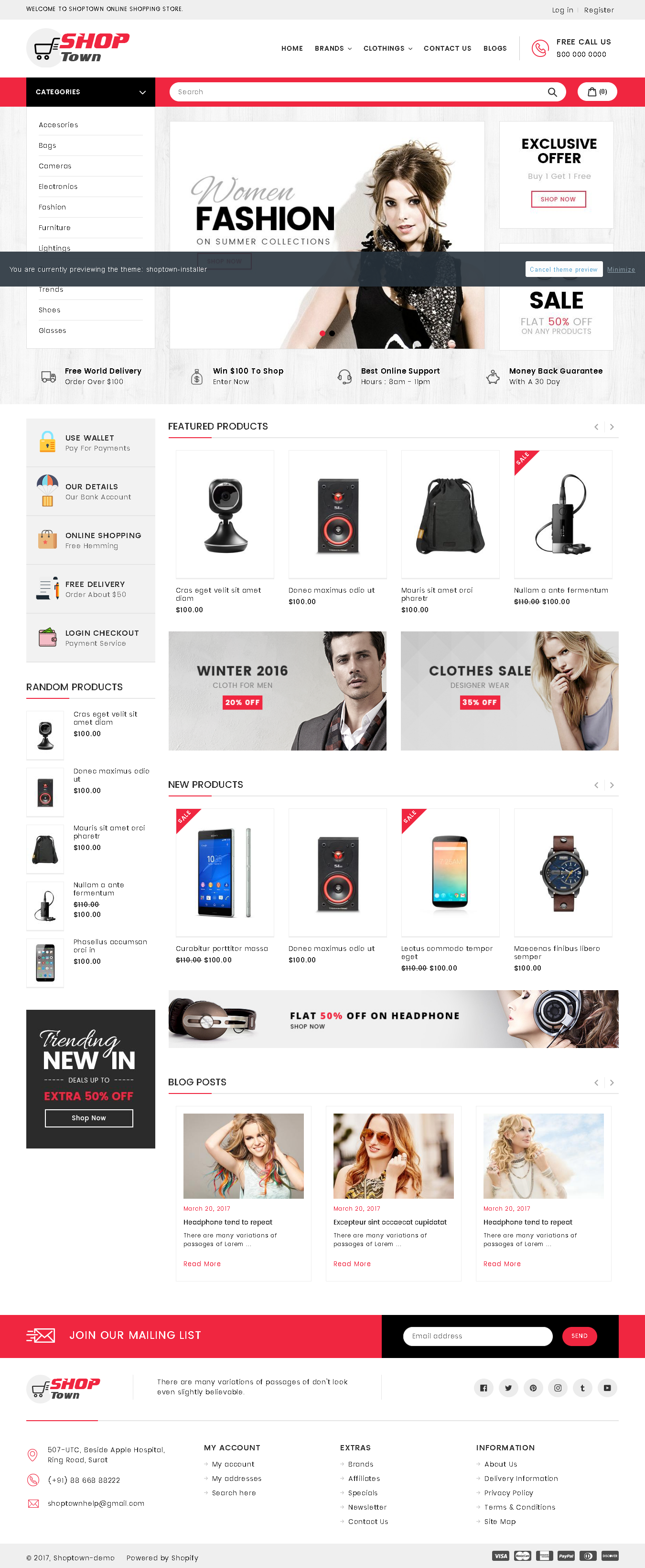 Best Shopify Premium themes collection for Book Store - Shop Town - Sectioned Multipurpose Shopify Theme