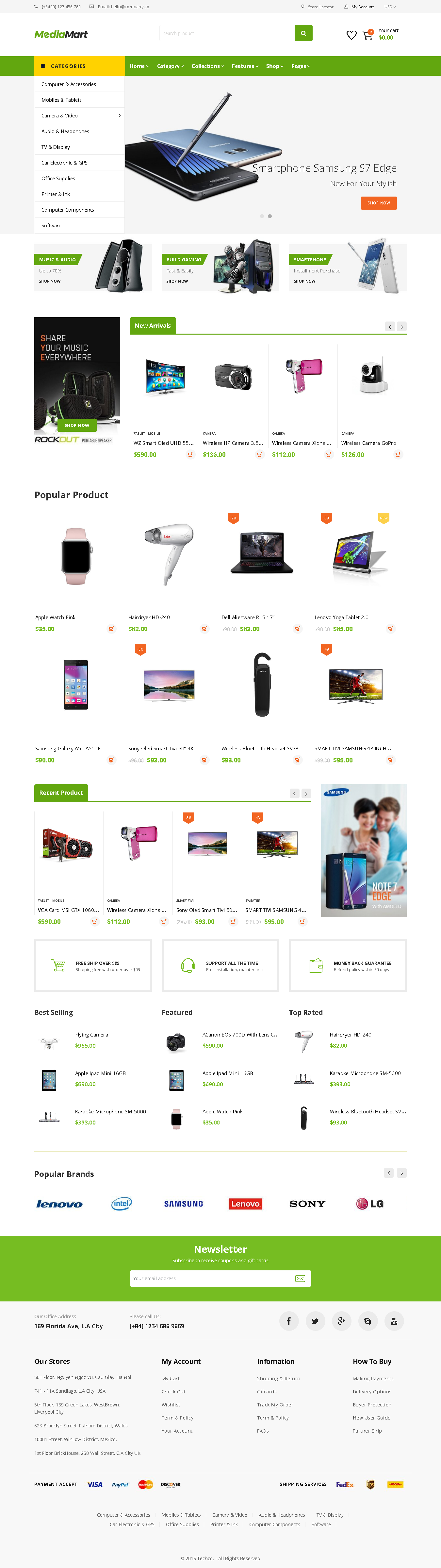 TOP SHOPIFY ELECTRONICS THEME - MediaMart - Electronic, Computer, Gadgets & Digital Multilingual Responsive Shopify Theme