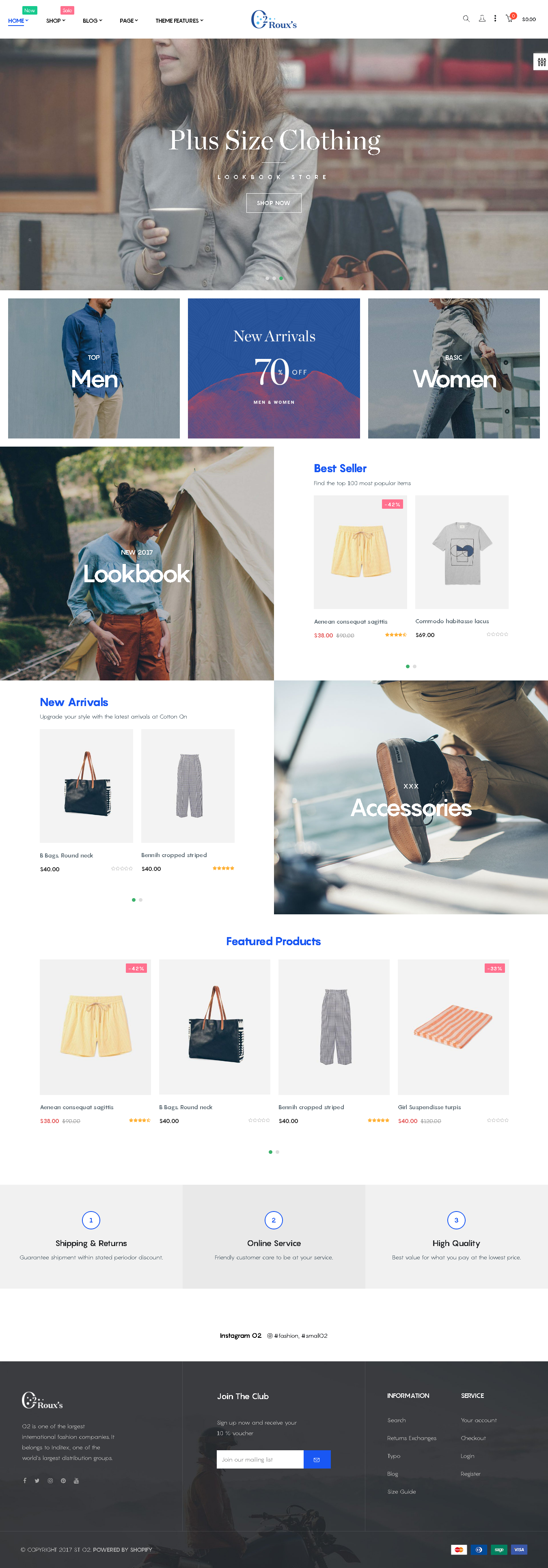 Top 5 Shopify Themes for a Fashion Store O2 Fashion Store demo