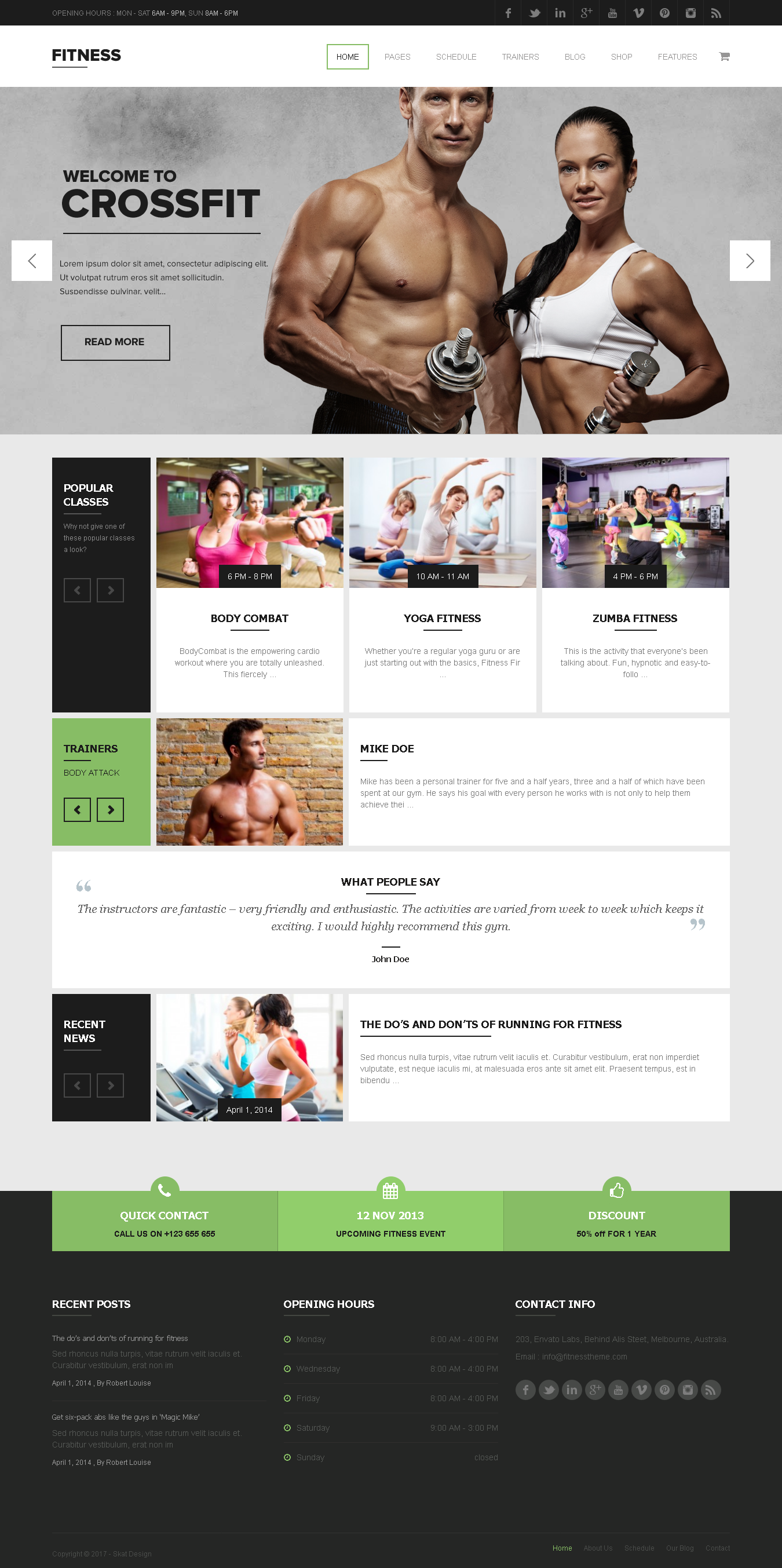 Top Premium WordPress Themes for Gym - Fitness WordPress theme for gym membership site
