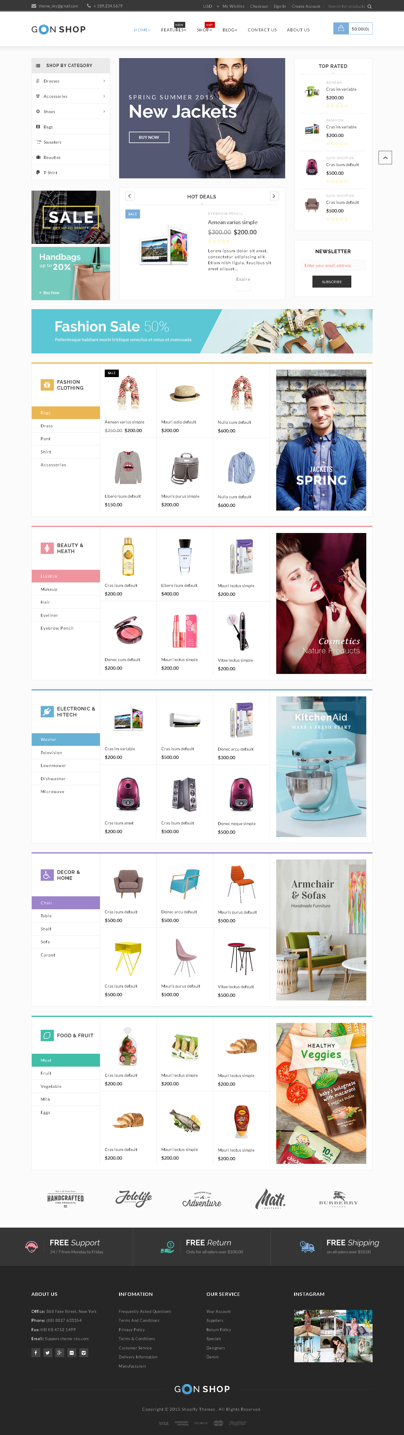 top Shopify Themes For Jewelry Store - Gon - Responsive Ecommerce Shopify Theme