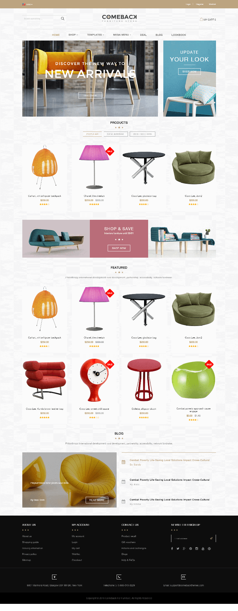 5 Best SHOPIFY Premium Themes Collection for HOMEWARE Accessories Store 2017 - Comeback - Advanced Shopify Theme Option- Drag and Drop Page Builders