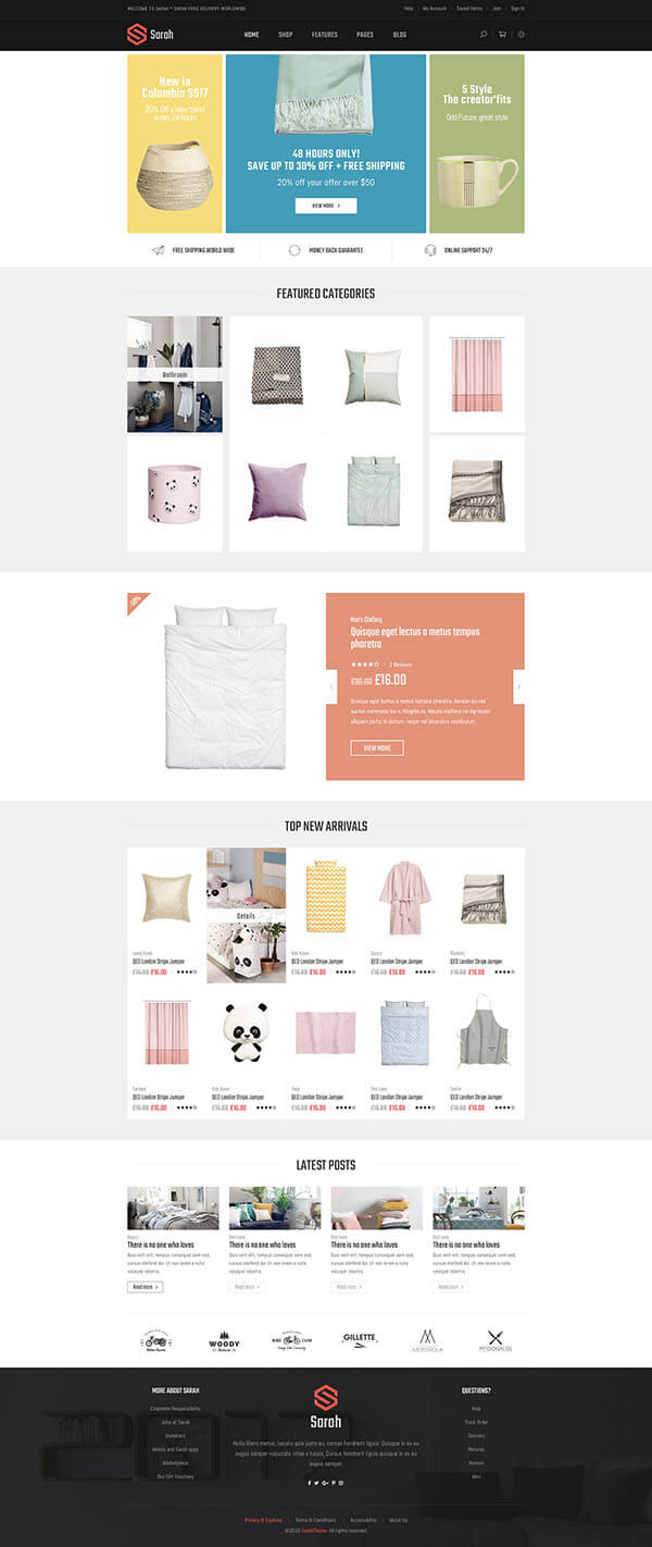 5 Best SHOPIFY Premium Themes Collection for HOMEWARE Accessories Store 2017 - Minimal Fashion Style Shopify Theme - Sections Drag & Drop Page Builder + Furniture & Decor, Kids