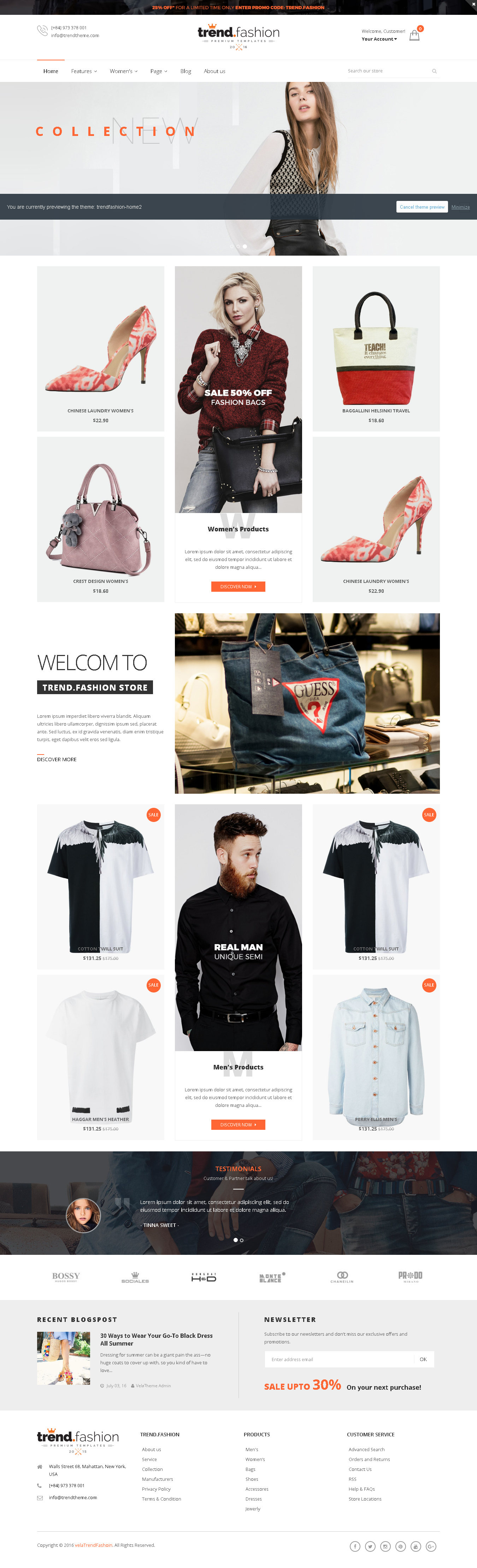 5 Best SHOPIFY Premium Themes Collection for Handbags Store 2017 - TrendFashion - Multipurpose Responsive Shopify theme