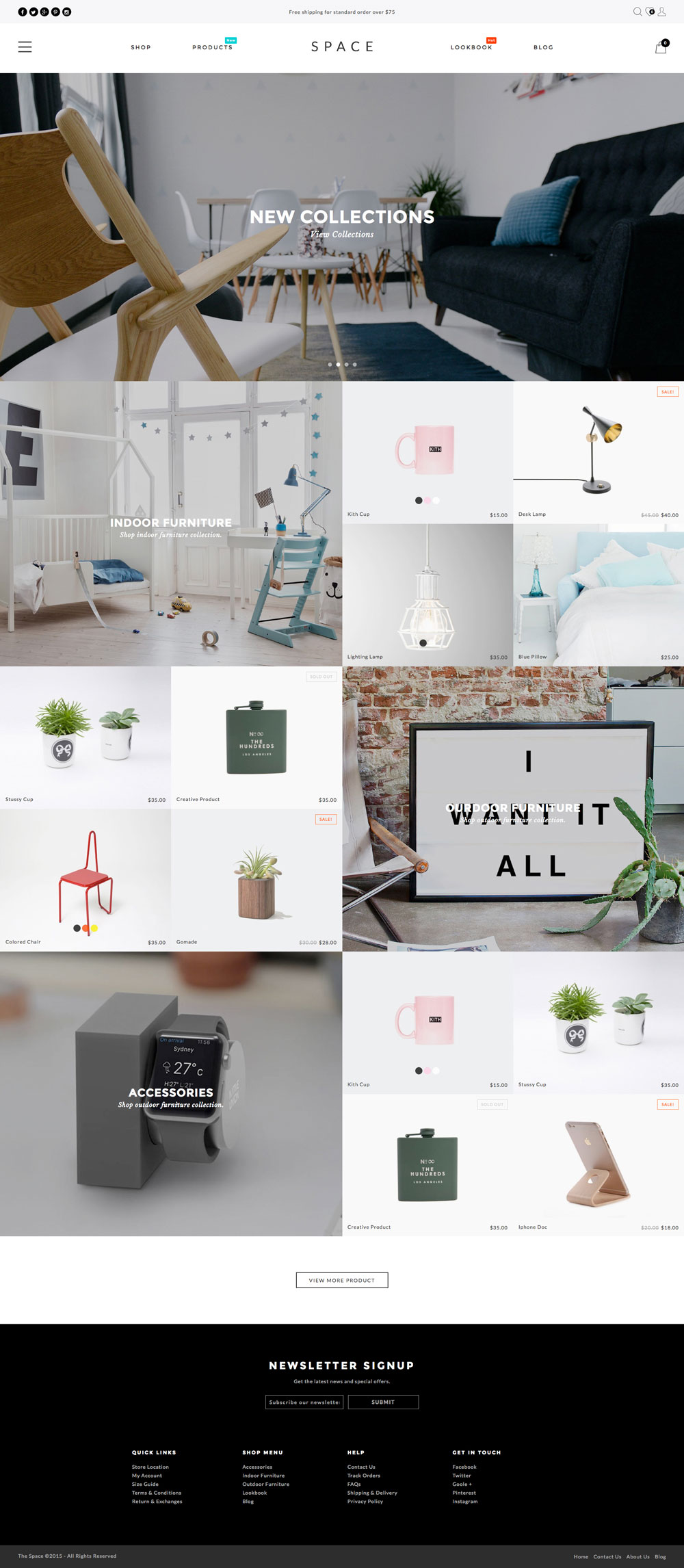 5 Best SHOPIFY Premium themes collection for Furniture Store - Space - Minimalist, Clean - Furniture, Fashion Shopify Theme