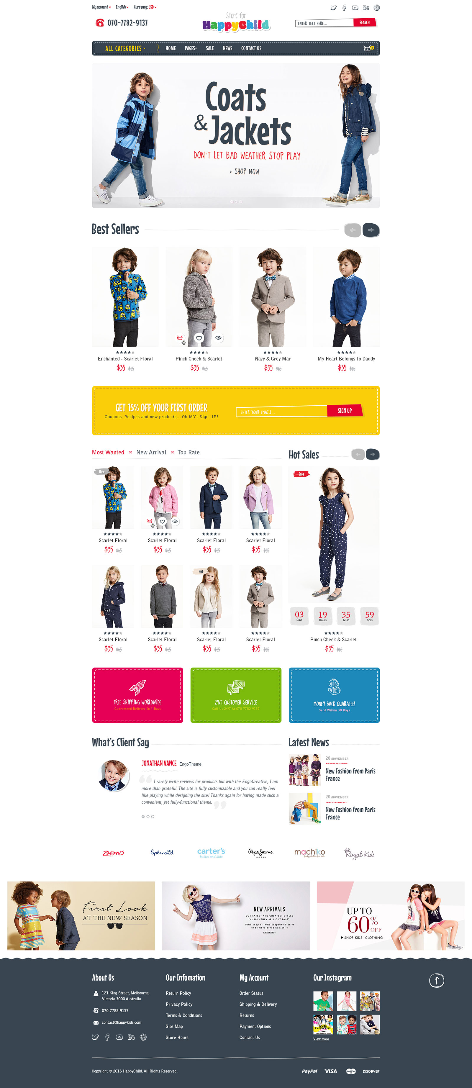 Best SHOPIFY Premium Themes Collection for Toy Stores 2017 - HappyChild - Multi Store Responsive Shopify Theme