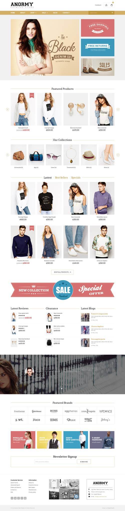 Best SHOPIFY Premium Themes Collection for large inventory Stores 2017 - Anormy - Flexible Shopify Template