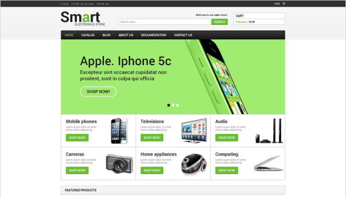 Shopify themes for large inventory stores - Electronics Store Responsive Shopify Theme
