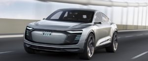 2020 Audi E-Tron concept front end view exterior
