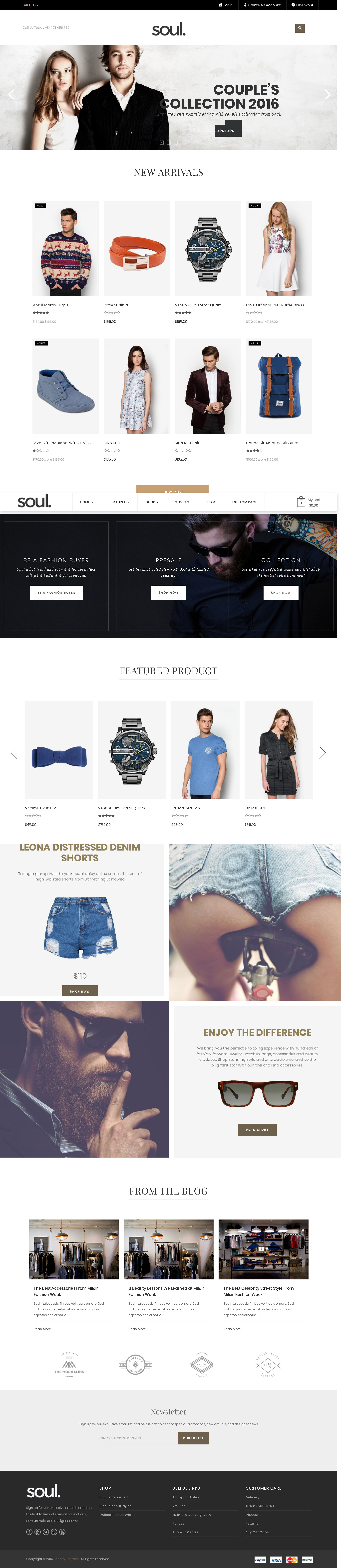 Best Shopify Themes for Accessories Store - Soul - Responsive Multi-purpose Shopify Theme