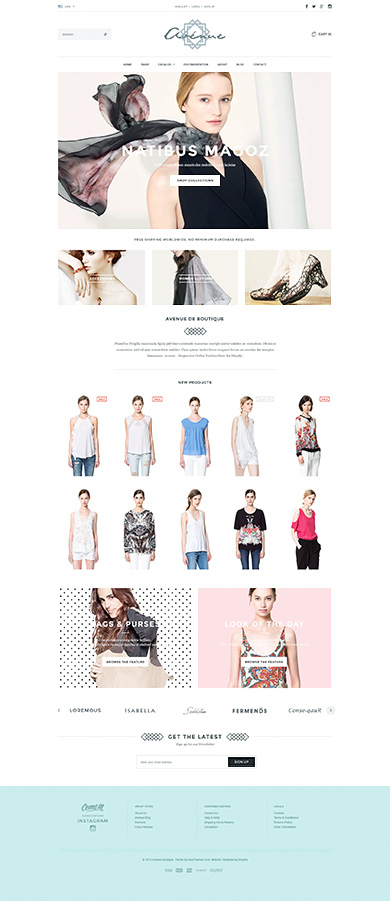 Best Shopify theme for a boutique store - Avenue - Responsive Shopify Theme