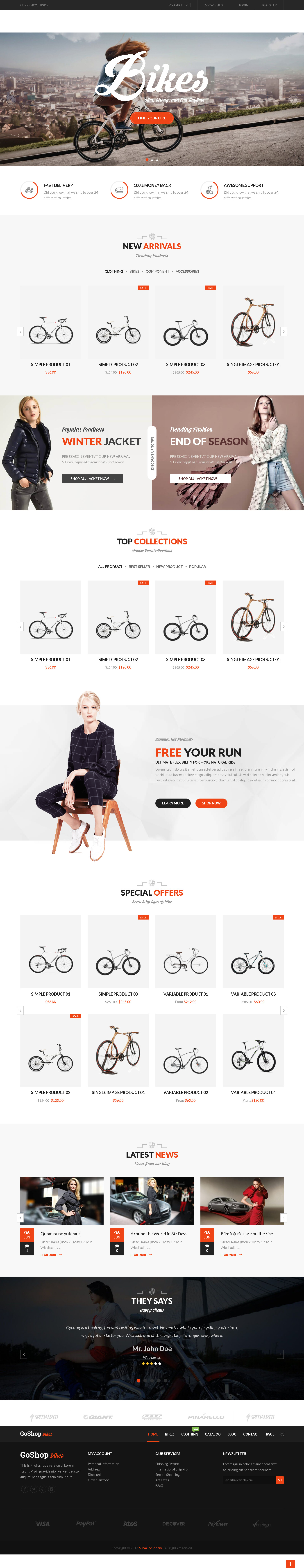 Best Shopify themes for Yoga products - SP GoShop - Bike Store Responsive Shopify Theme