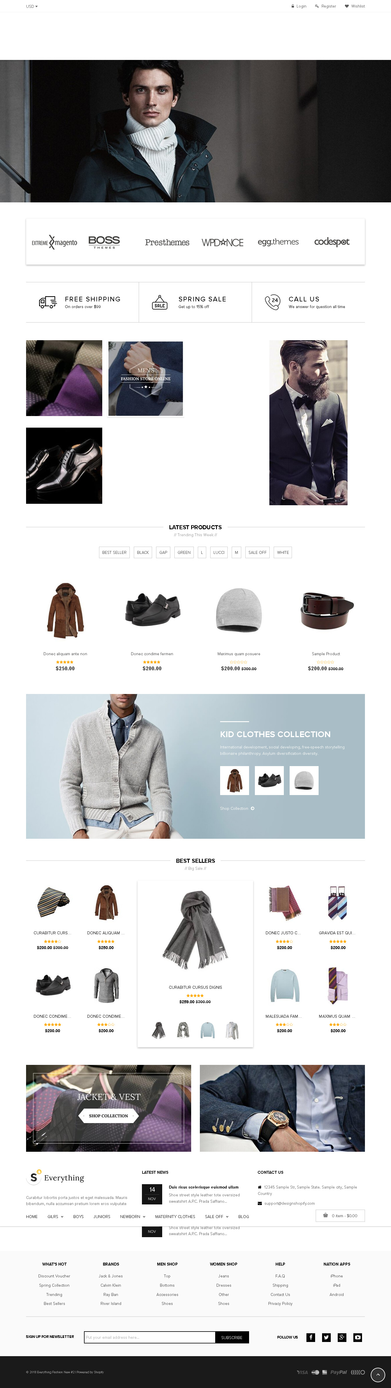 Best Shopify themes for men wear - Everything - Multipurpose Premium Responsive Shopify Themes - Fashion, Electronics, Cosmetics, Gifts
