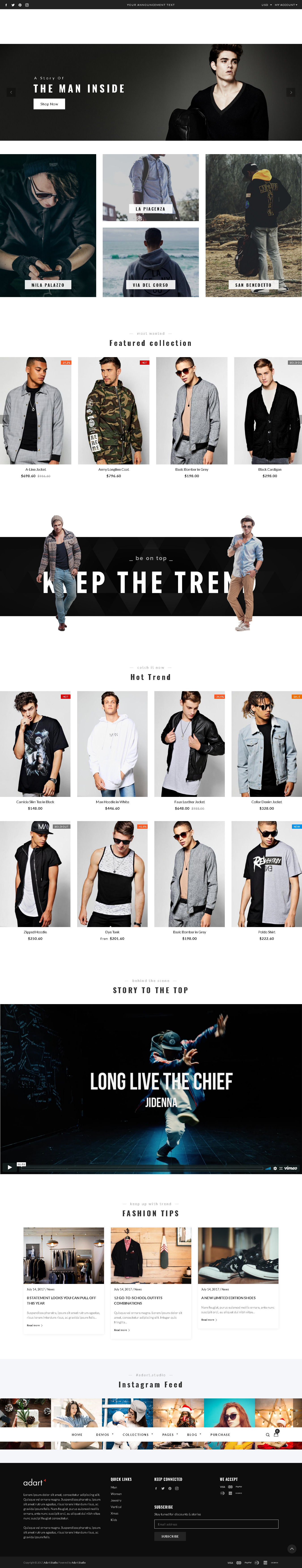 Best Shopify themes for men wear - Gemini - Responsive Shopify Fashion Theme