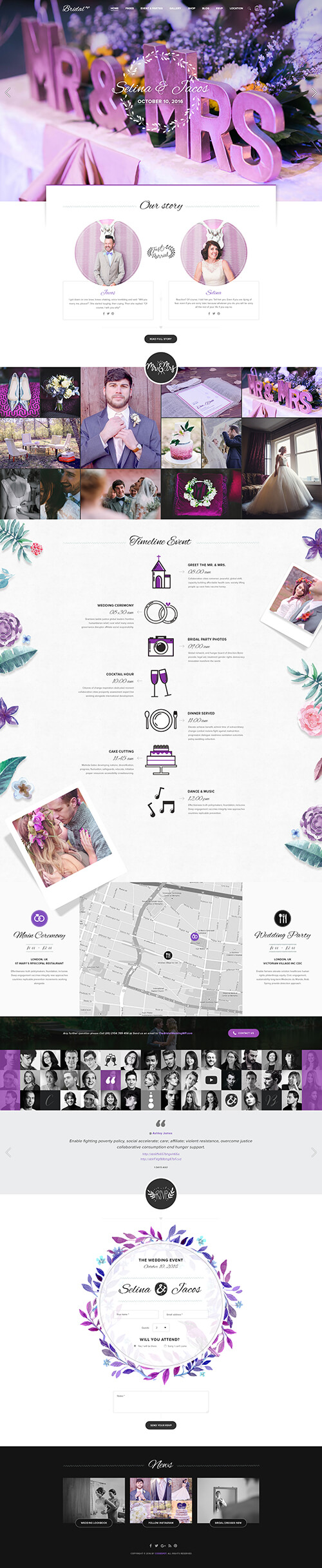 List of Top Shopify themes for Wedding Store - Bridal – Sectioned Responsive Shopify Theme - Multipurpose for Wedding & Couple