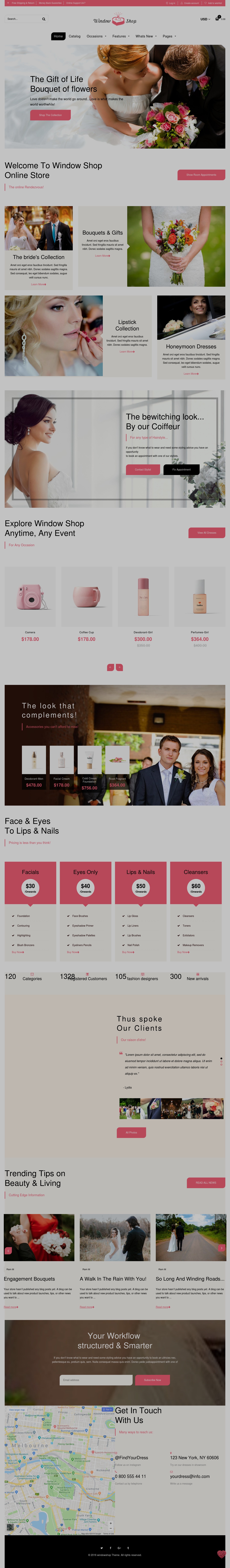 Shopify Theme for Wedding Store Shop Wedding Shopify Theme