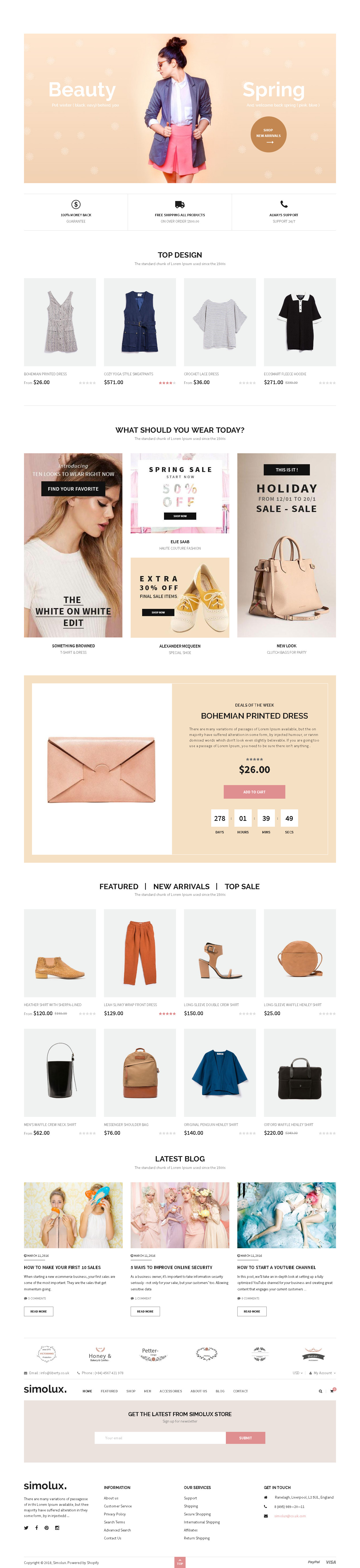 Top Shopify Theme For Large Inventory Fashion Store - Simolux - Responsive Shopify Theme