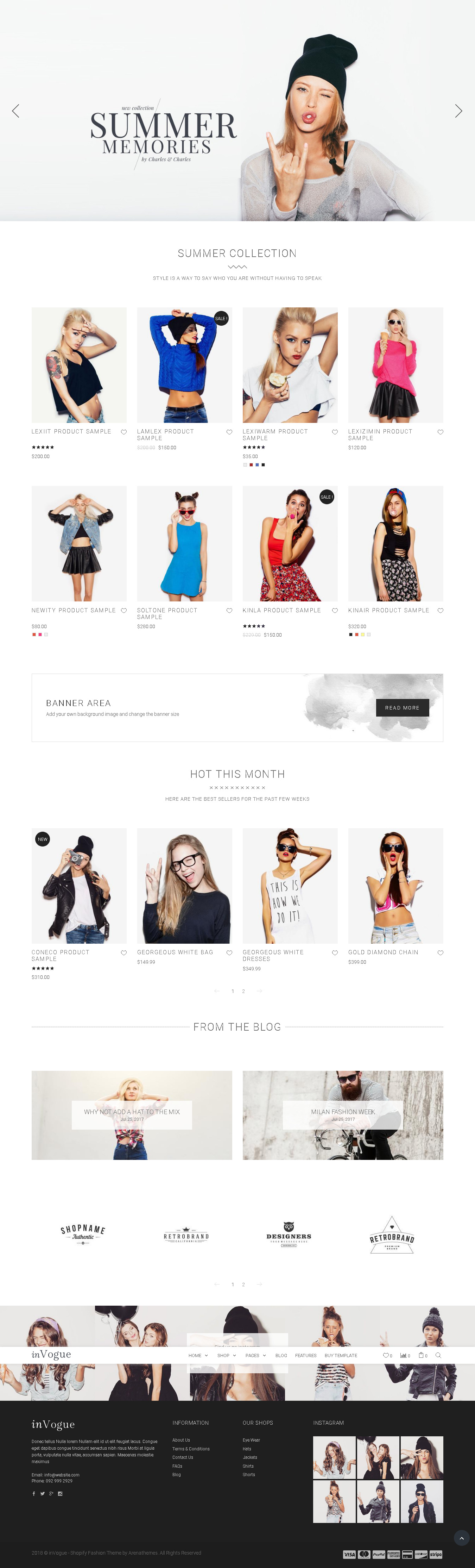 Top Shopify fashion store themes collection increase your sale - Shopify Fashion Theme - InVogue