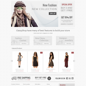 Top 5 Magento Themes for Large Inventory Stores - Classy Shop - Magento Responsive Template