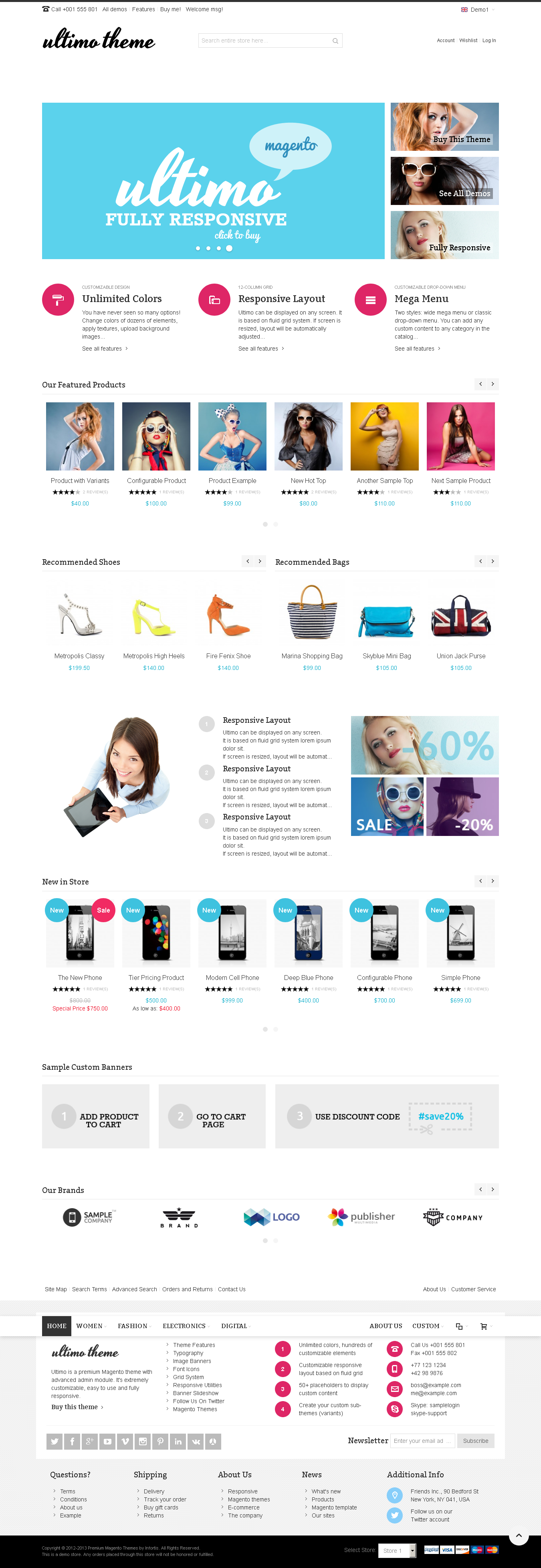 Top 5 Magento Themes for Large Inventory Stores - Ultimo - Fluid Responsive Magento Theme