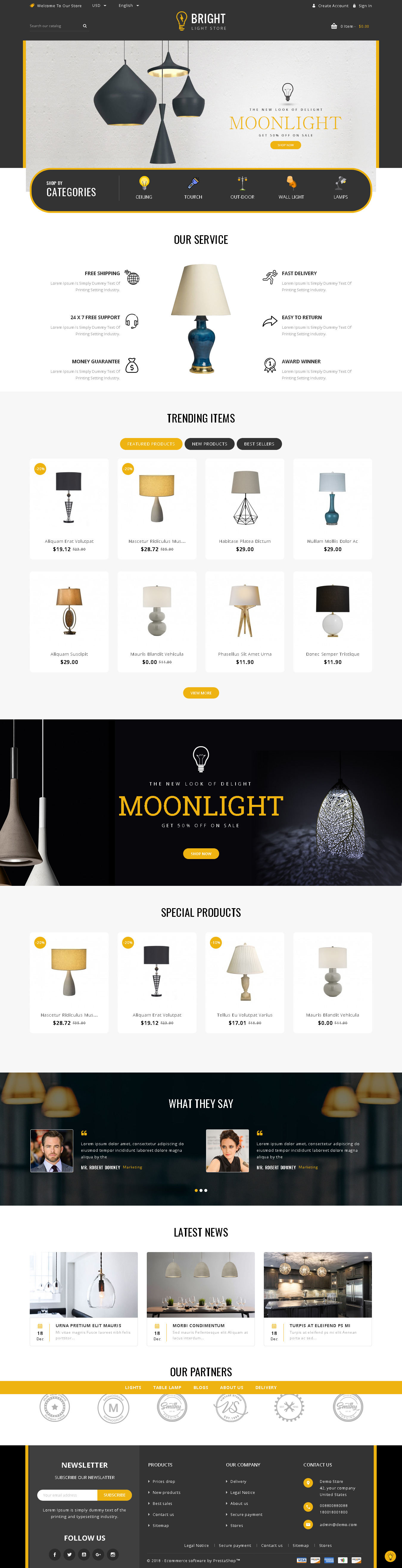 Bright - Responsive Prestashop 1.7 Theme - Top Pretashop single product store themes