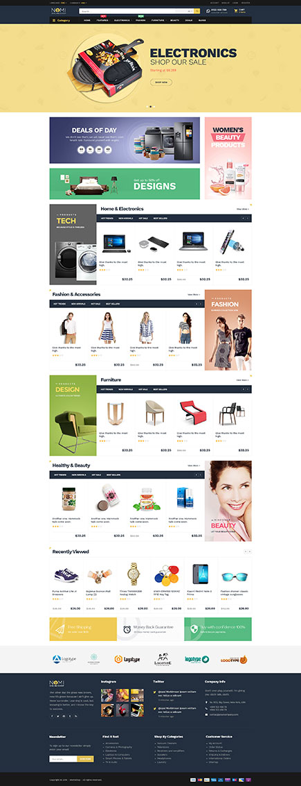 Pts Nomi - Digital Responsive Prestashop Theme - Top Pretashop single product store themes