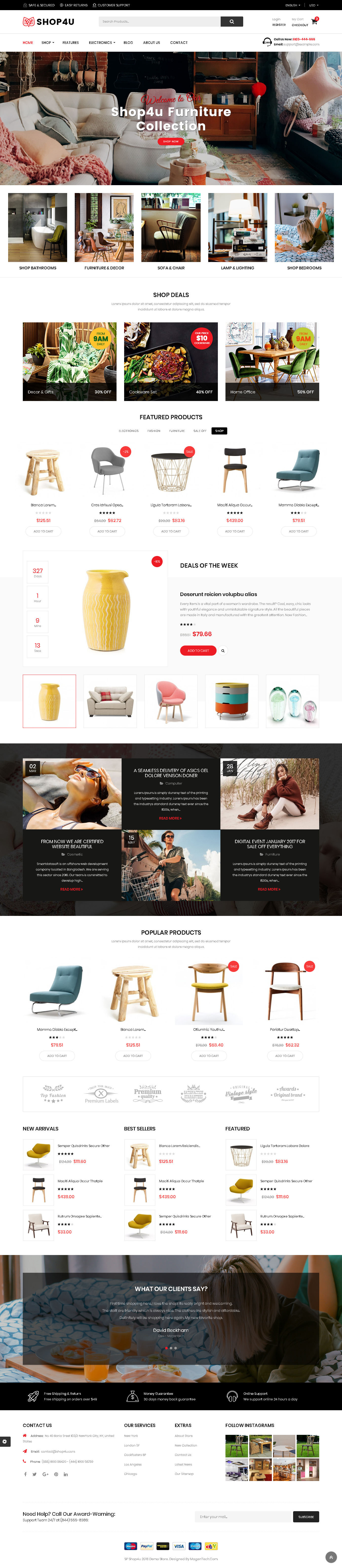 Shop4U - Store PrestaShop 1.7 eCommerce Theme - Best Prestashop themes for large inventory stores