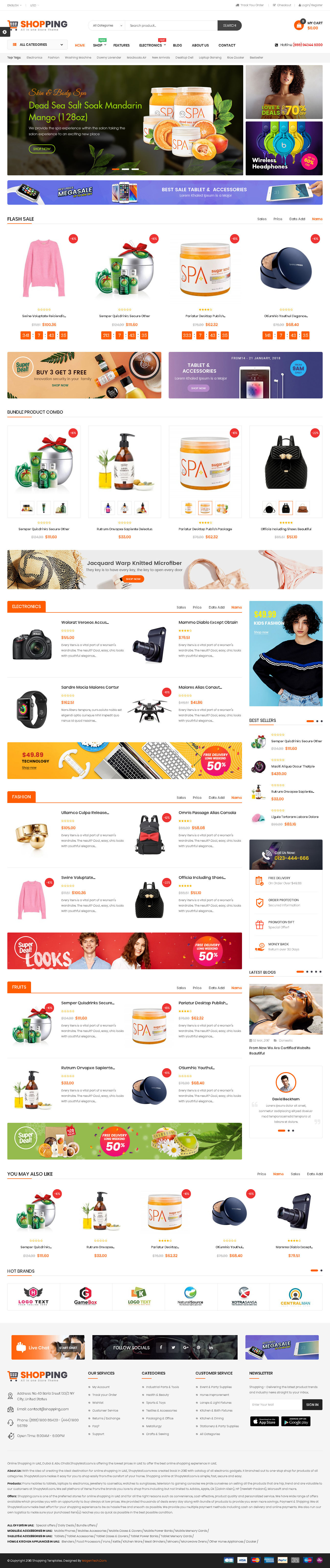 Shopping - Clean Multipurpose Responsive PrestaShop 1.7 eCommerce Theme - Top Prestashop themes for large inventory stores
