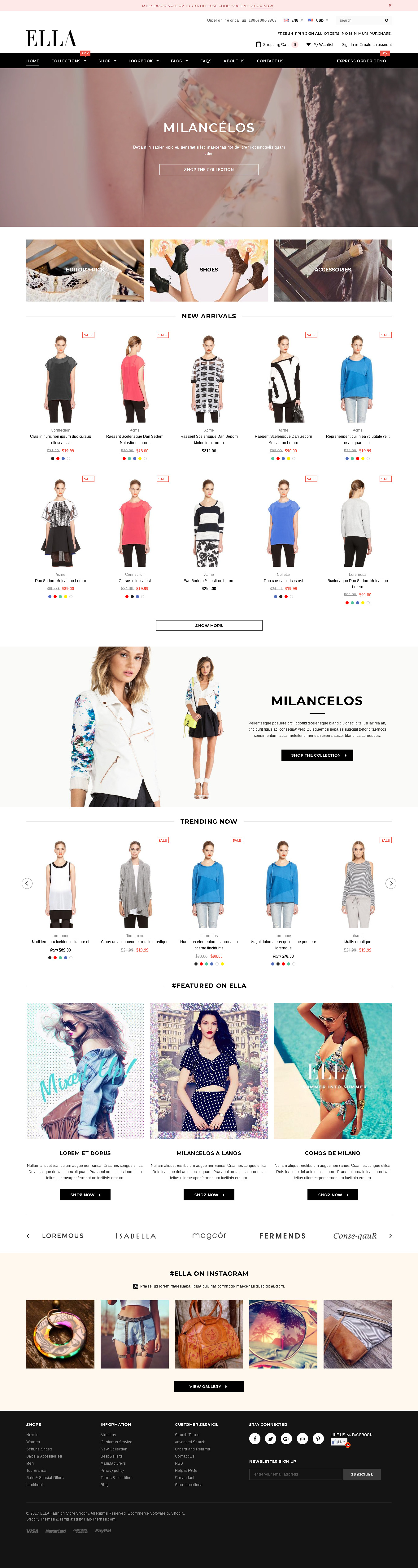 Large Inventory Store Shopify themes - Ella - Responsive Shopify Template (Sections Ready)
