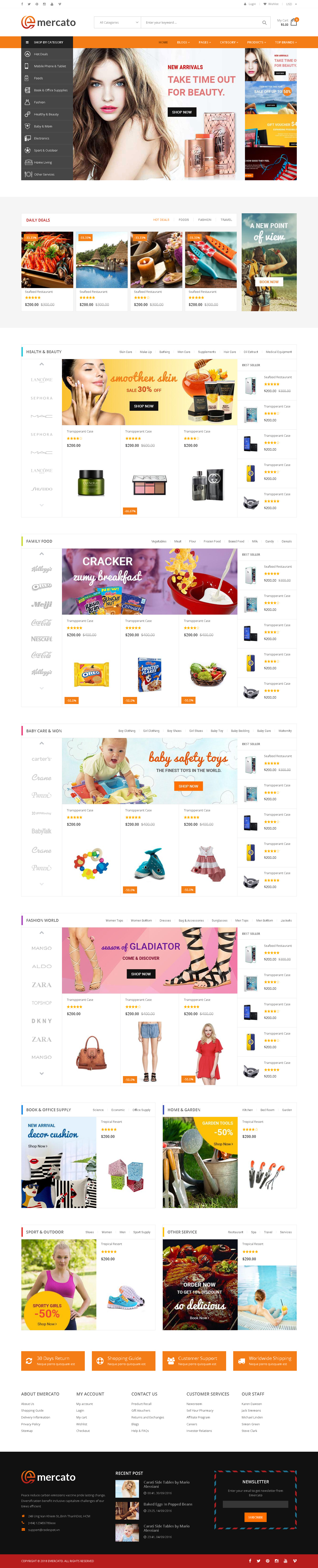 Large Inventory Store Shopify themes - Emercato | Multi-purpose Responsive Shopify Theme - Sectioned Drag & Drop Theme Builder 