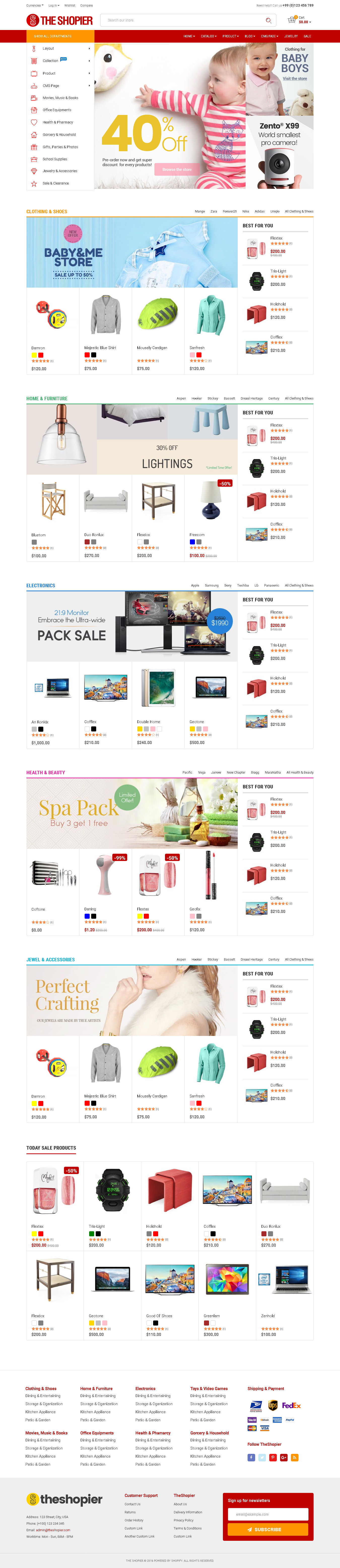Large Inventory Store Shopify themes - SHOPIER Creative Multi-Purpose Shopify Theme - Fashion,Supermarket,Electronics,Minimal