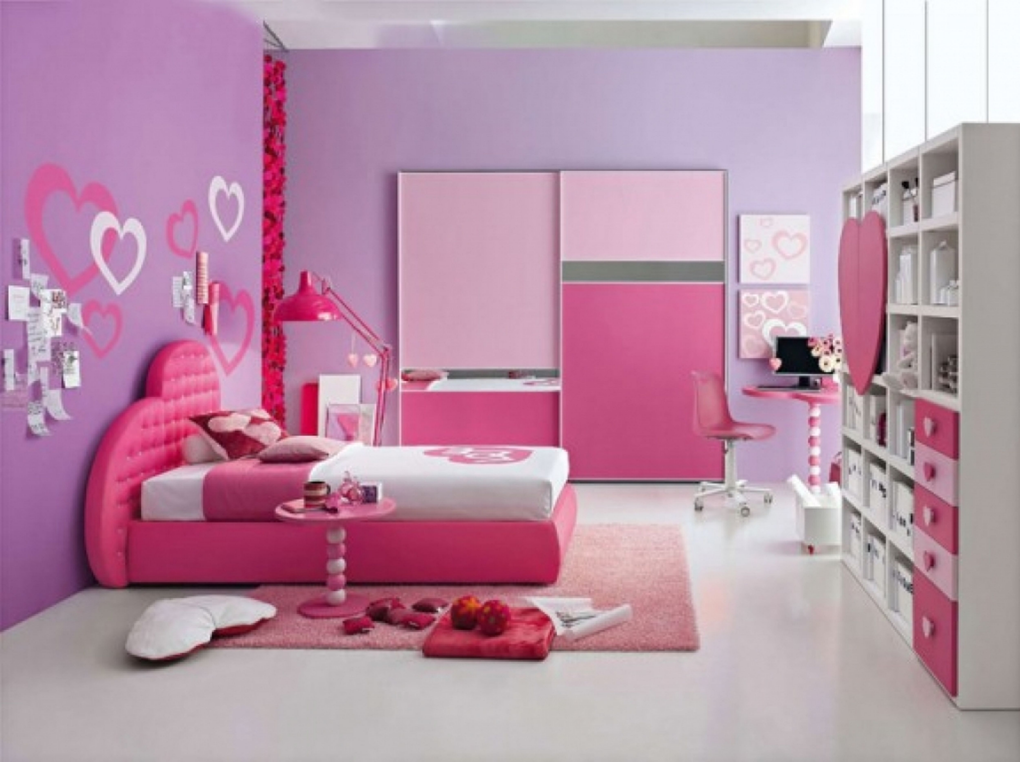 Bold and cute colorful room suggestions for girl kids sweet arrangement excelkent furnish for a cute bedroom