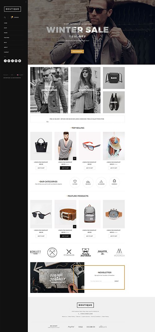 Boutique - Responsive Shopify Theme -Top Shopify Themes For Fashion Store