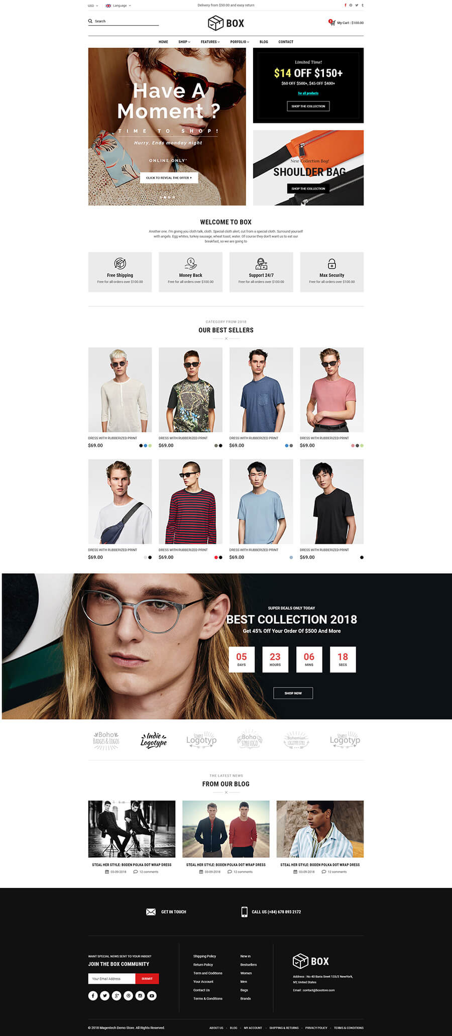 Box - The Clean, Minimal & Multipurpose Shopify Theme with Sections - Shopify themes for beautiful Tshirt websites stores
