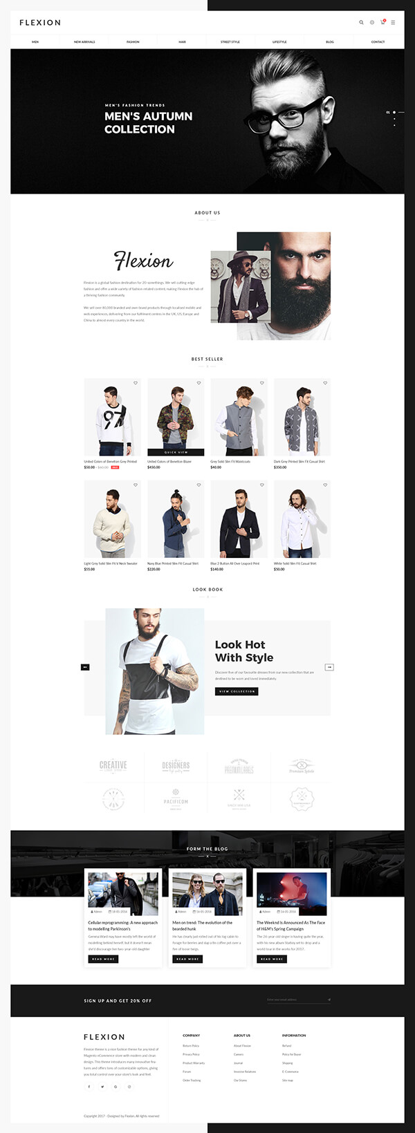 Flexion - Creative Fashion Store Responsive Shopify Theme - Shopify themes for beautiful Tshirt websites stores