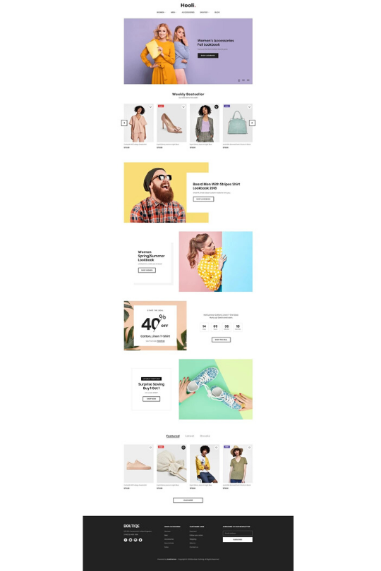 Hooli - Clean, Responsive Shopify Theme- Top Premium Shopify Themes For Small Inventory Store