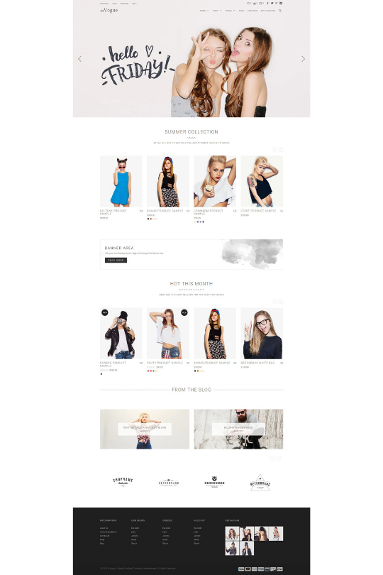 Shopify Fashion Theme - InVogue - Top Premium Shopify Themes For Small Inventory Store