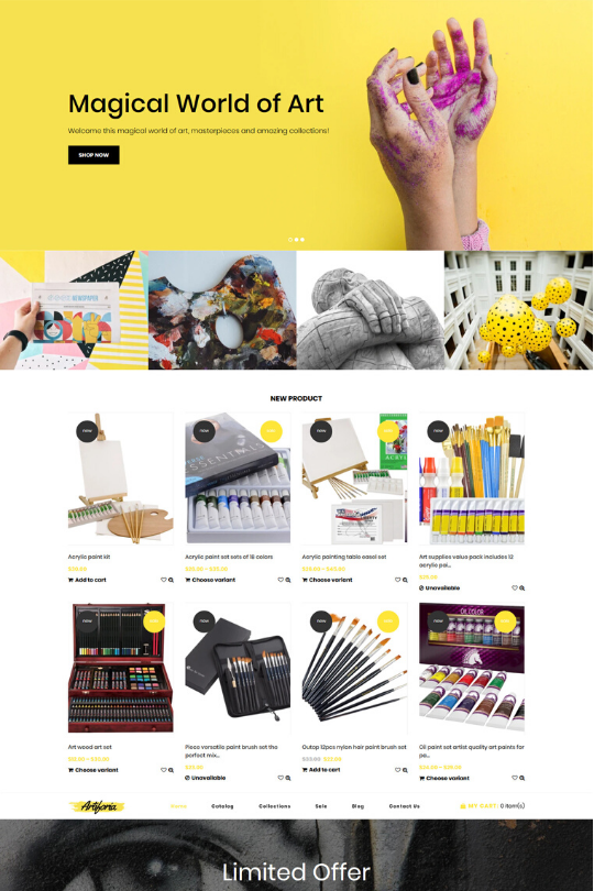 Download Artiforia - Art Store Shopify Theme - Top Shopify Themes For Artists