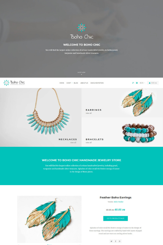 Download Boho Chic Responsive Shopify Theme - Top Shopify Themes For Artists