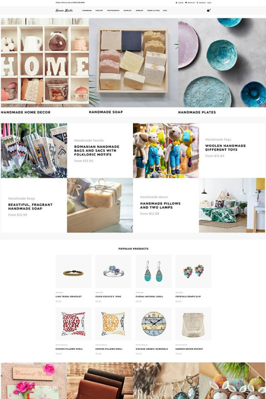 Download Home Made - Hobbies & Crafts Multipage Clean Shopify Theme - Top Shopify Themes For Artists
