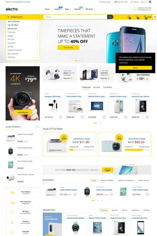 Download Electro Electronics & Gadgets Multi languages Shopify Theme - Top 10 Themeforest Shopify Themes Of The Month