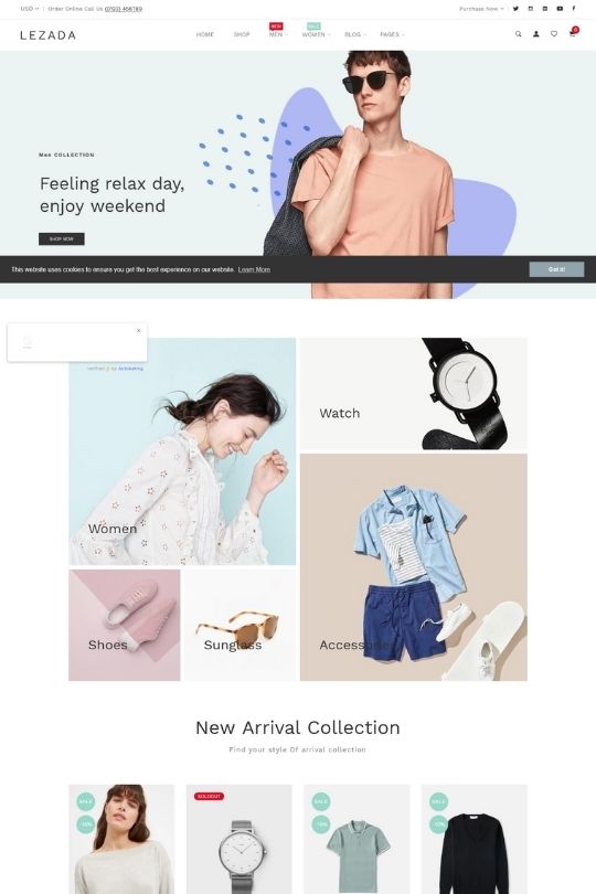 Download Lezada - Multipurpose Shopify Theme - Top 10 Themeforest Shopify Themes Of The Month