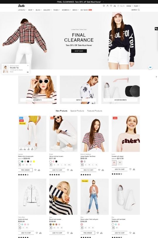 Download Shella - Multipurpose Shopify Theme. Fast, Clean, and Flexible - Best Shopify Themes For Dropshipping Store