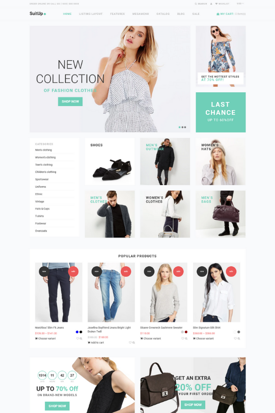 Download SuitUP - Multipurpose Online Store Shopify Theme - Best Shopify Themes For Clothing Online Store