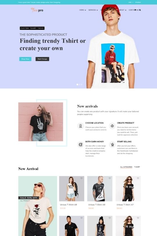 Download TEEPRO - T-shirt Printing And Dropshipping Shopify Theme - Best Shopify Themes For Dropshipping Store