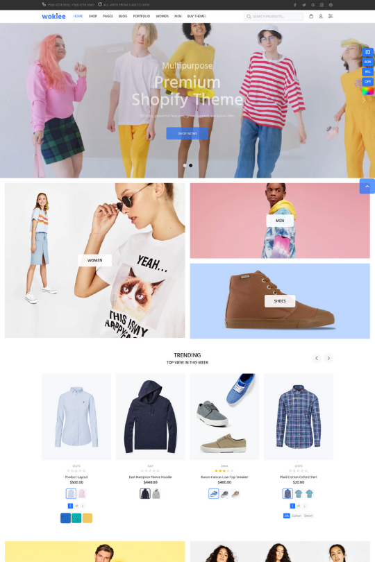 Download Wokiee - Multipurpose Shopify Theme - Best Shopify Themes For Clothing Online Store