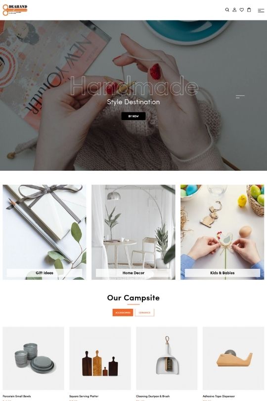 Download Deahand – Handmade Shop and accessories Shopify theme - Best Shopify Themes For Custom Products Online Store