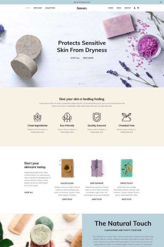Download Savon – Handmade soap, cosmetics beauty Shopify theme - Best Shopify Themes For Custom Products Online Store