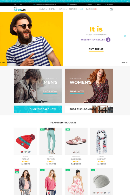 Download Goodwin - Ultimate Responsive Shopify Theme - Best Shopify Theme For Clothing Store