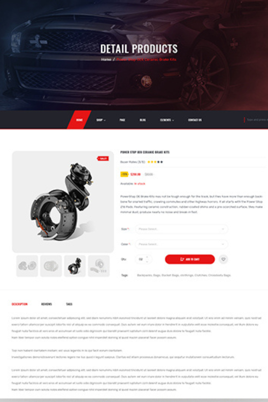Download Aero - Auto Parts, Car Accessories Shopify Theme - Best Shopify Themes for blog page setup